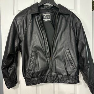 90s Vintage Leather Coat